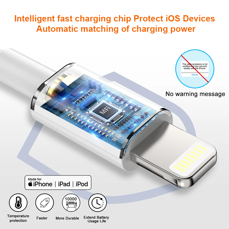 Câble iPhone USB-Lightning D1